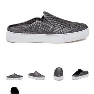 Brand New Jslides in Pewter Leather